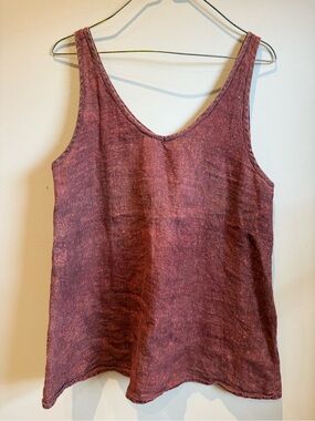 Maiwa women’s linen block print tank